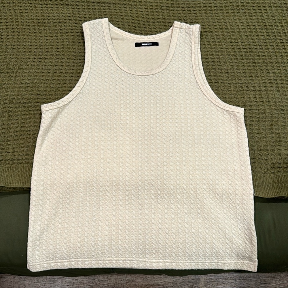 Follow Me Textured Tank - Cream